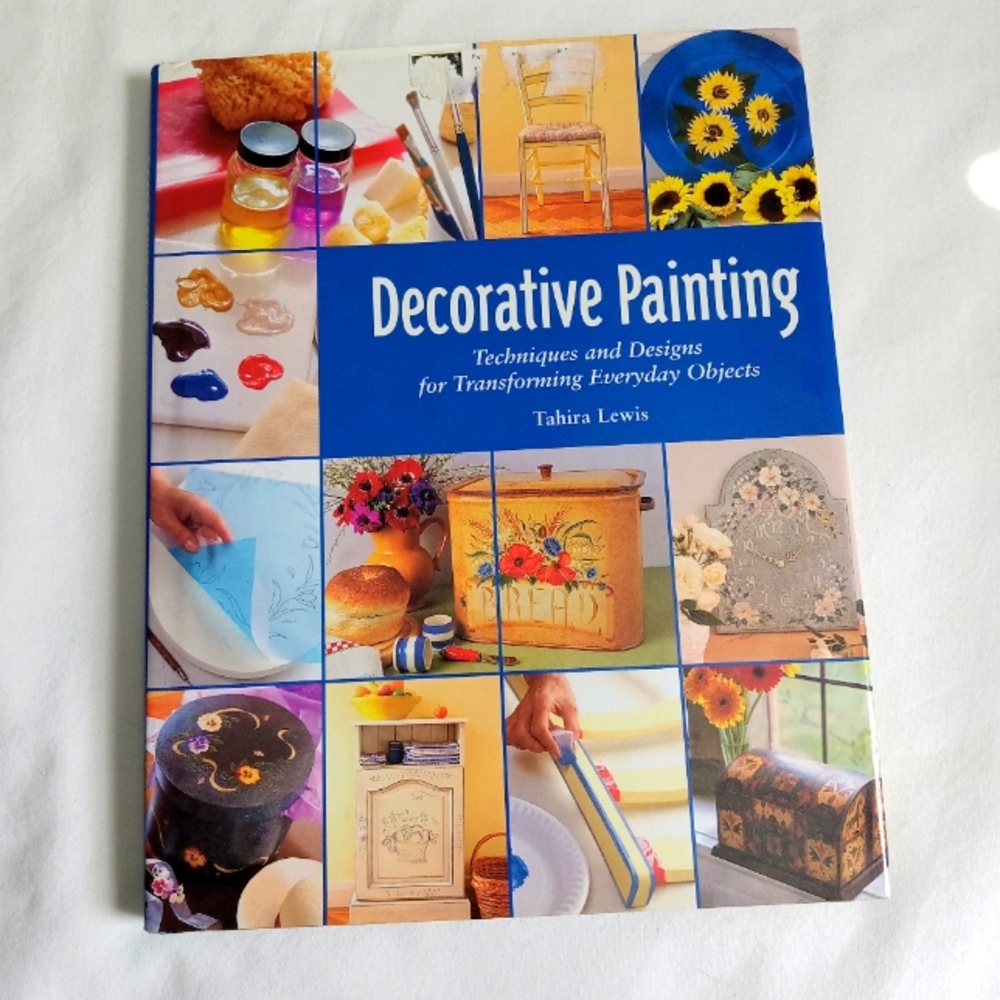 "Decorative Painting" Book Hardcover Tahira Lewis Techniques Art Step by Step
